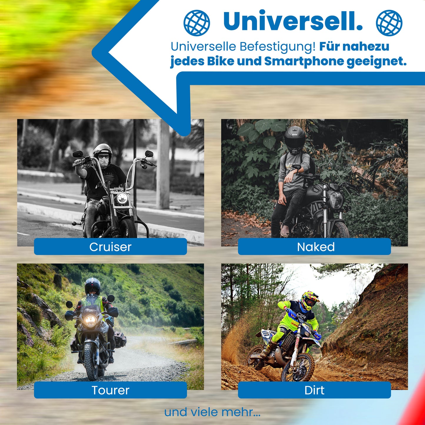 Universal 2.0 Moto Magnet Handyhalterung Motorrad