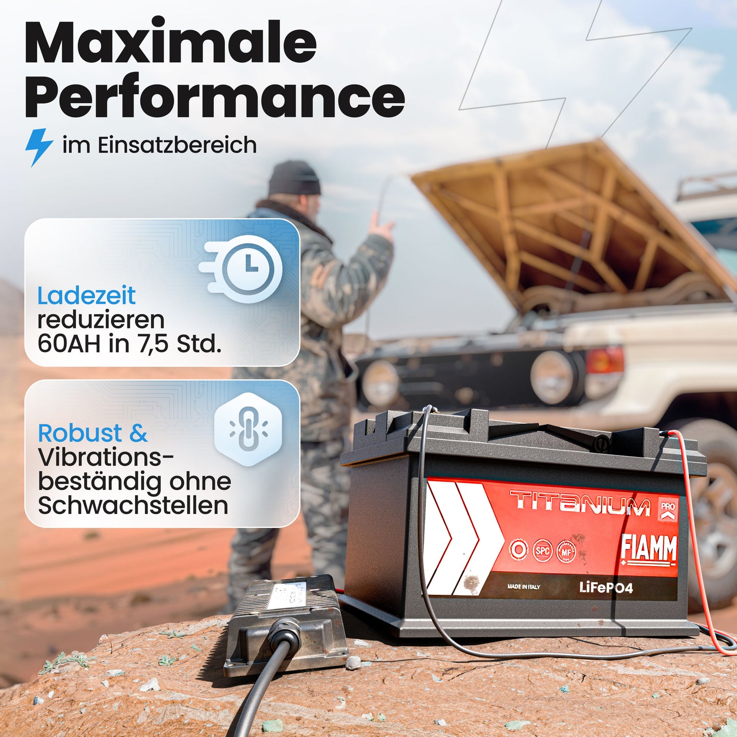 24V Batterie-Ladegerät LiFePO4 29,2V 10A 300W Ringanschluss