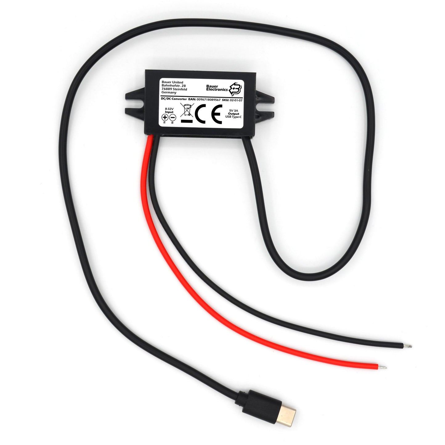 DC-Spannungswandler 12 V auf 5 V 3A USB-A/M-Abwärts-Ausgangsnetzteil  Spannungsregler Netzteiltransformator : : Baumarkt