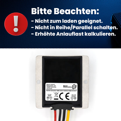 DC DC 22V-36V zu 19V 10A