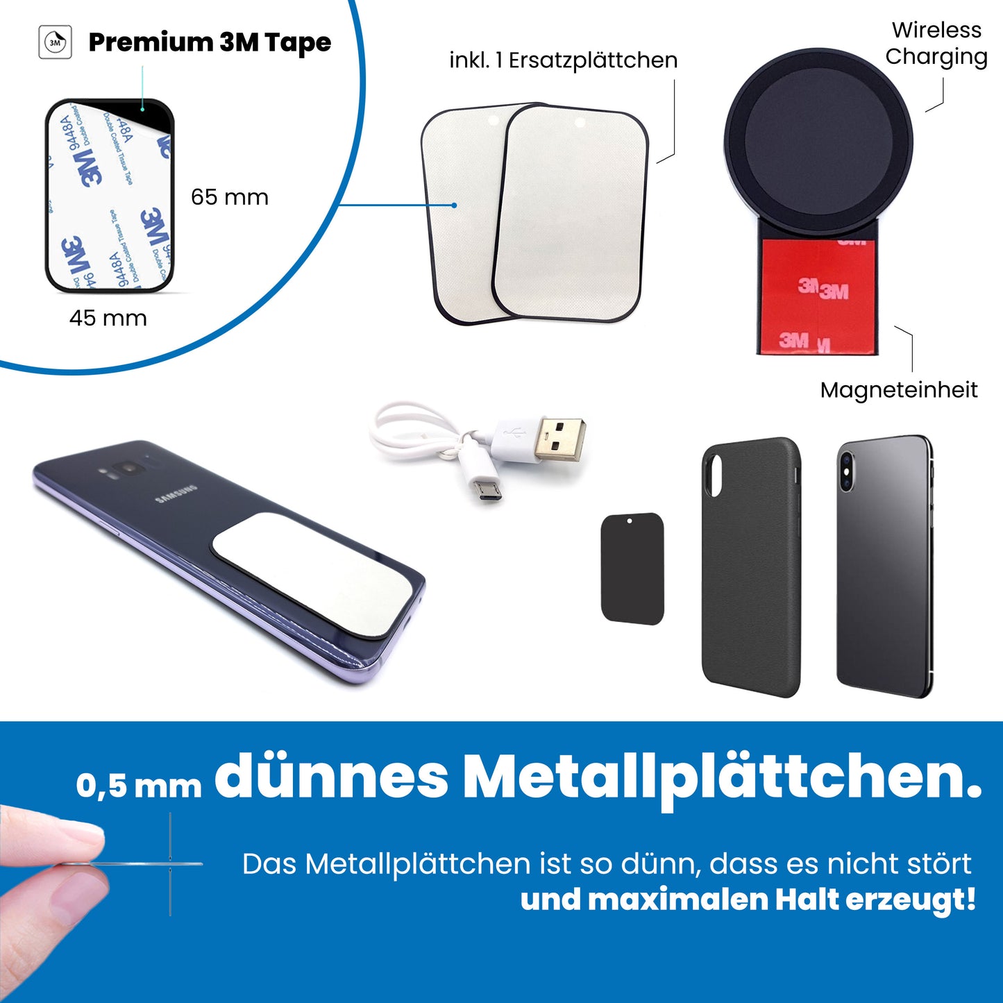 Invisible Wireless Magnet- Handyhalterung für BMW S1000RR/R