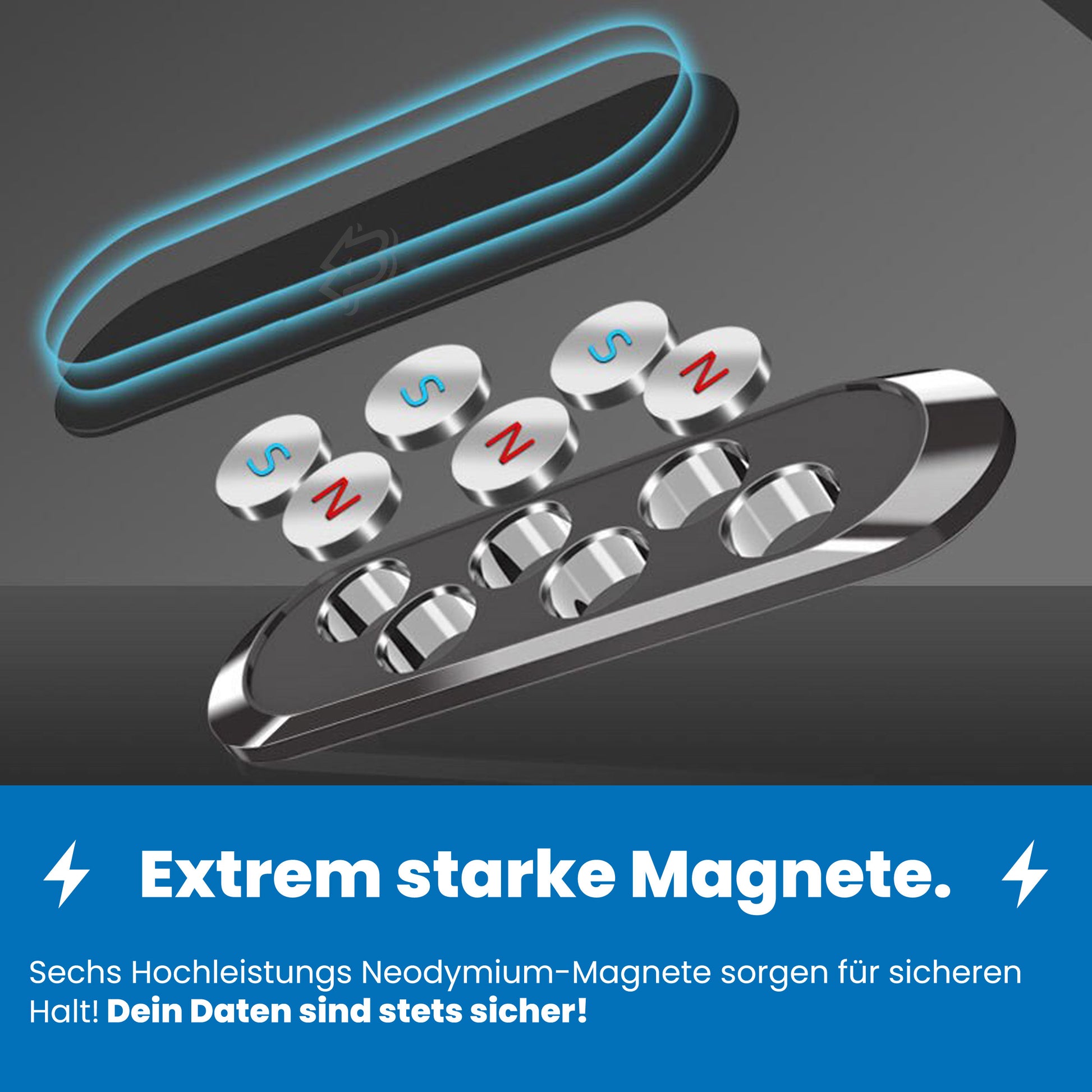 Slim Magnet Handyhalterung Auto, Büro & Werkstatt