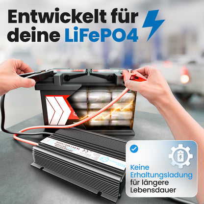 24V Batterie-Ladegerät LiFePO4 29,2V 20A 600W