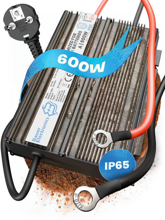 36V Batterie-Ladegerät LiFePO4 43,8V 13,6A 600W Ringanschluss